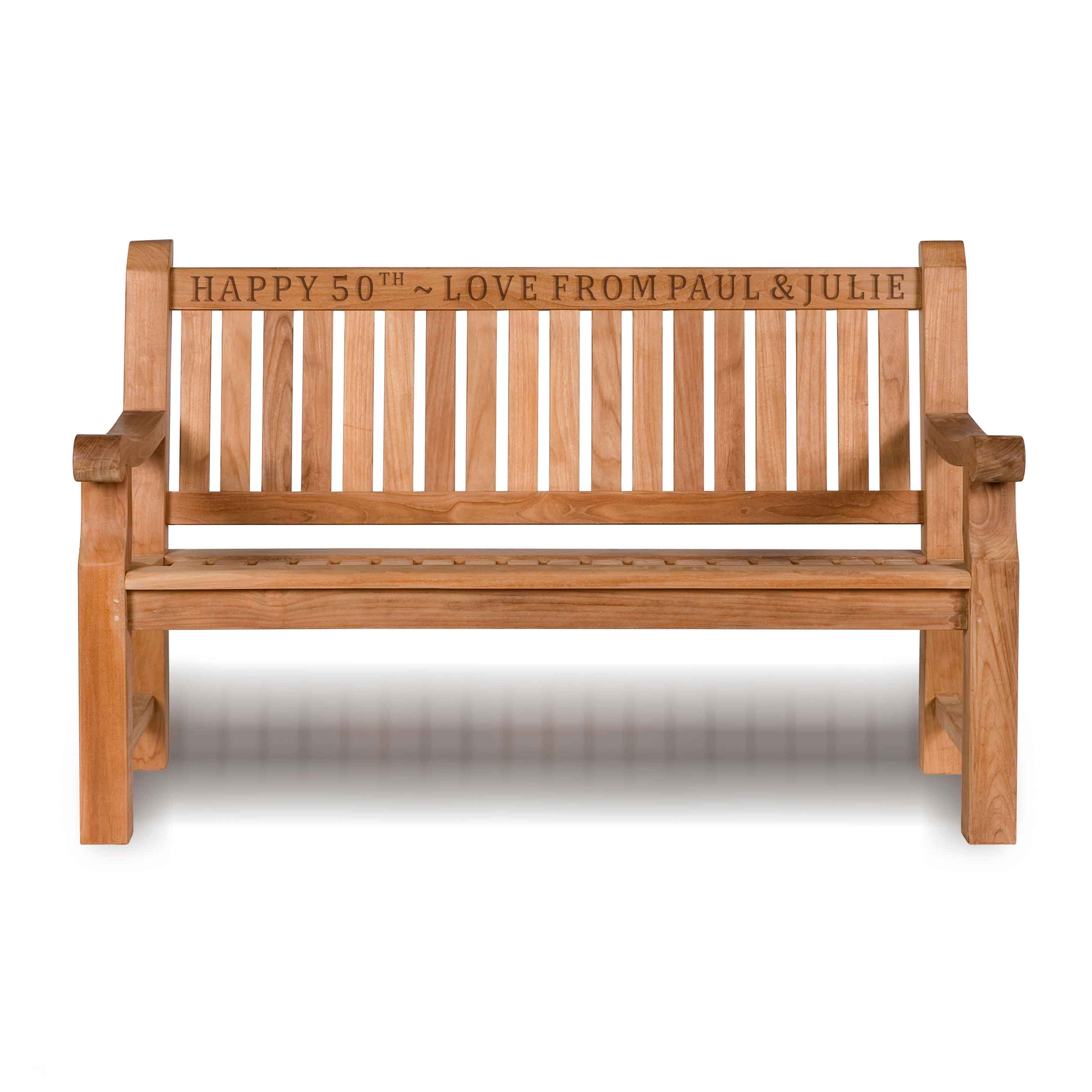 personalised garden bench gift for birthdays