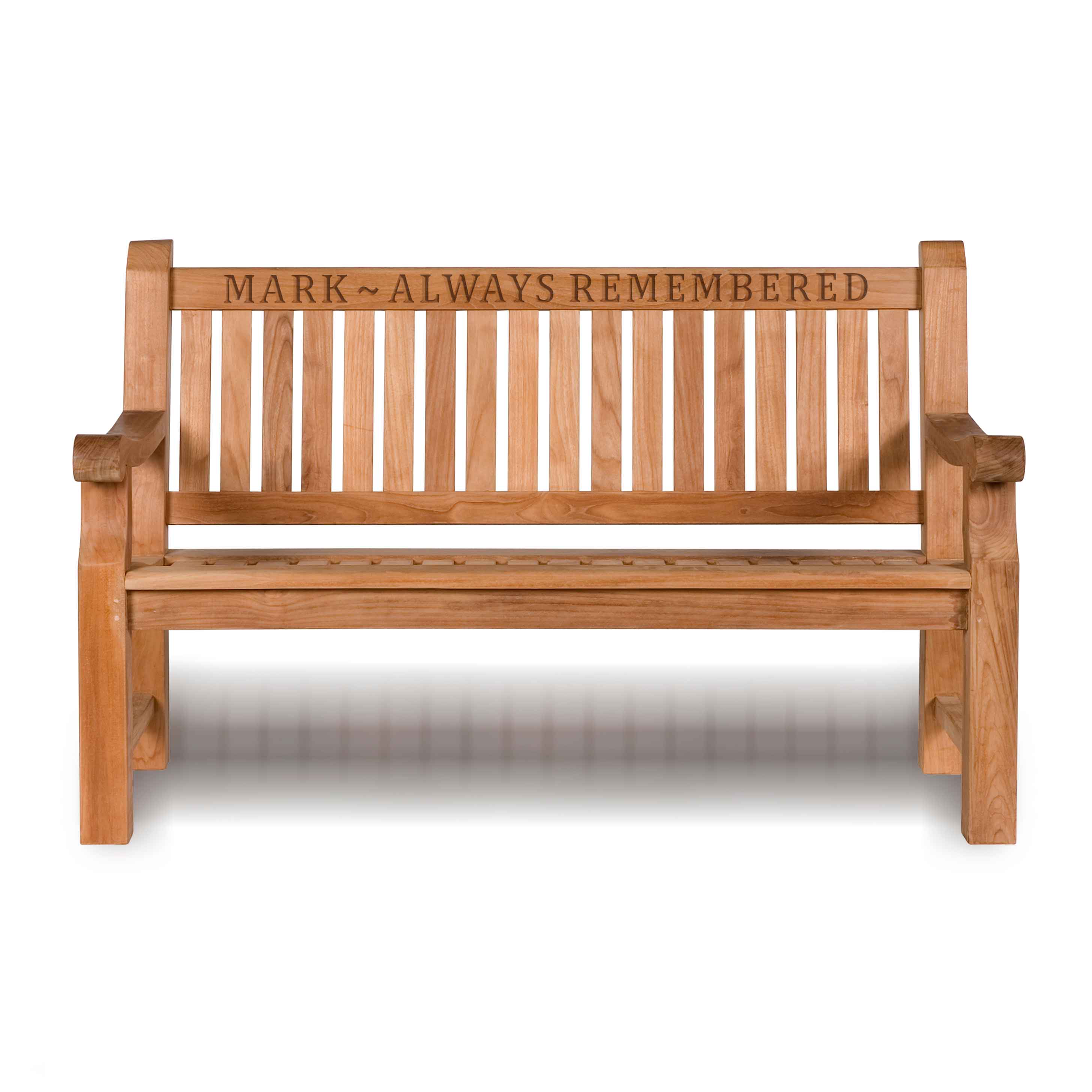 personalised garden benches for memorials